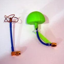FPV Cloverleaf antenna cover and angler