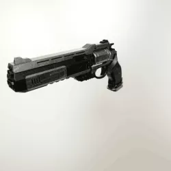 Futuristic revolver gun