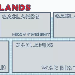 Gaslands - Bases for All Vehicle sizes