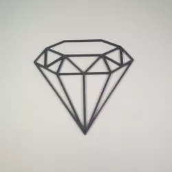 Geometric 2D Diamond/ resin mold