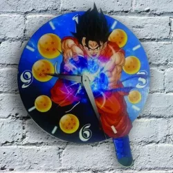 Goku Clock for 3D printing and laser cutting