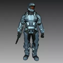 Halo 3 ODST Soldier 3D Scan