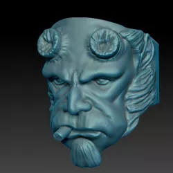 Hell Boy Ring 3D print model