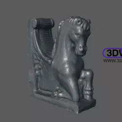 Horse Statue 3D Scan (Pegasus)