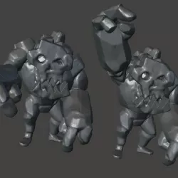 Idol of Gork - Ork / Goblin Rock Golem