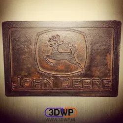 John Deere Logo Plaque Wall Hanger