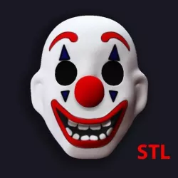 Joker 2019 Mask Joaquin Phoenix 3D Print STL ( Digital file !)