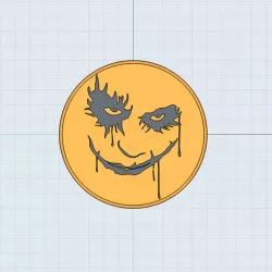 Joker stamp for clay/polimer clay