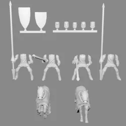 Knight Cavalry Miniatures Customizable