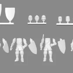 Knight Infantry Miniatures Customizable
