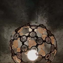 Korea traditional patterns mood lamp