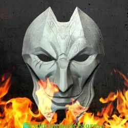 League of Legends Jhin Mask Costume Cosplay LOL Helmet