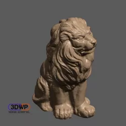 Lion Sculpture 3D Scan
