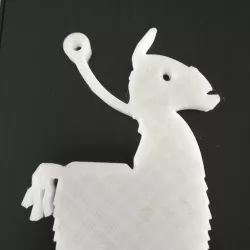 Llama Fortnite keychain