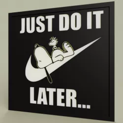 LOL - Snoopy - Nike - Just Do It Later