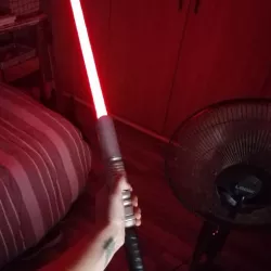 Long hilt lightsaber with space for electronics