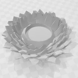 Low Poly Flower Candle Bundle