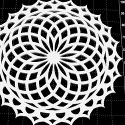 Mandala stencil 100 x 100mm