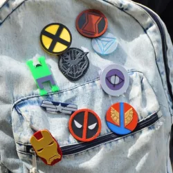 Marvel Badges Simple Coloured Print