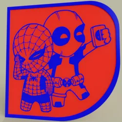 Marvel - Chibi Spiderman Deadpool
