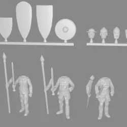 Men-at-arms Miniatures Customizable