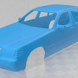 Mercedes Benz SEL 600 Printable Body Car