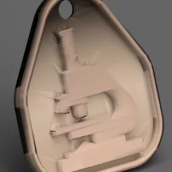 Microscope keychain