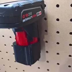 milwaukee m12 battery pegboard hanger