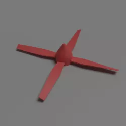 Model airplane propeller