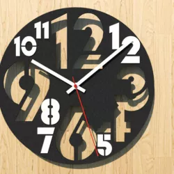 Modern Wall Clock Two Colors