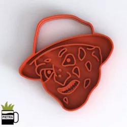 MOLDE CORTANTE DE GALLETAS FONDANT Freddy Krueger MODELO DE IMPRESIÓN 3D