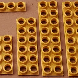 Montini building bricks Female Plate Set (Lego Compatible)