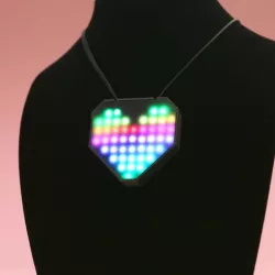 NeoPixel LED Heart Necklace