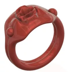 NSFW Purple Pussy vulva vagina jewelry fashion Ring for 3d-print and cnc