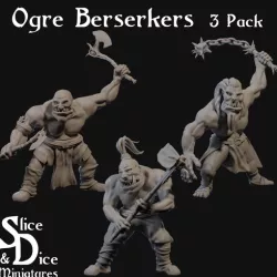 Ogre Berserkers Tabletop Miniature Pack