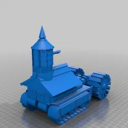 Ork / Orc Halftrack with large cannon / Assault gun