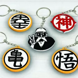 Pack x5 keychain Dragon ball