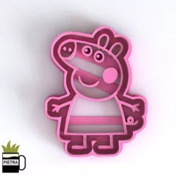PEPPA PIG MOULD FONDANT COOKIE CUTTERS 3D PRINTING MODEL