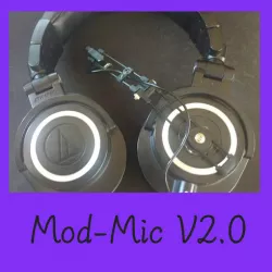 pilot headset V 2.0 ,ModMicrophone, gaming, microphone, headset, Sony ECM-CS3