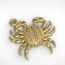 PINGENTE CARANGUEJO CRAB PENDANT