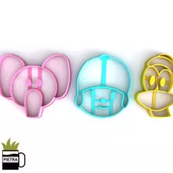 POCOYO FONDANT COOKIE CUTTER MODEL 3D PRINT