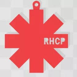 red hot chili peppers keychain