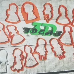 set 19 disney princess cutters