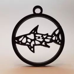 Shark Voronoi Pendant