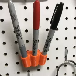 Sharpie holder for pegboard
