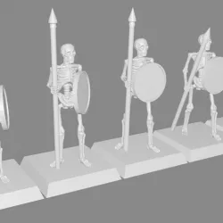 Skeleton Spearmen Miniatures