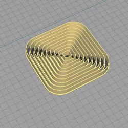 Square cutter set 2 - Cookie Cutter