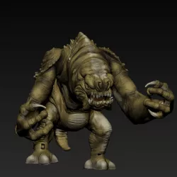 Star-Wars Rancor Kenner Style Action figure STL OBJ 3D