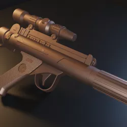 Star Wars Rebel Trooper Blaster DH-17 - 3D model for 3D printing
