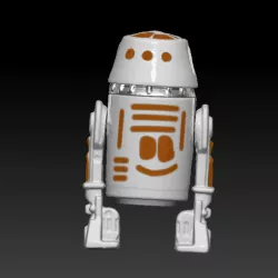 Star Wars .stl R5-D4 .3D action figure .OBJ Kenner style.